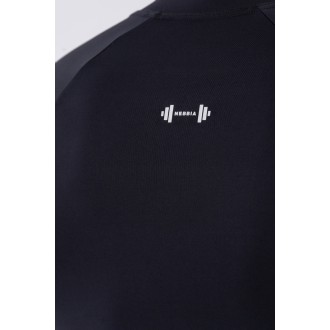 NEBBIA - Pánske funkčné tričko dlhý rukáv 328 (black)
