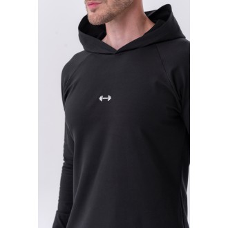 NEBBIA - Pánske športové tričko s kapucňou 330 (black)