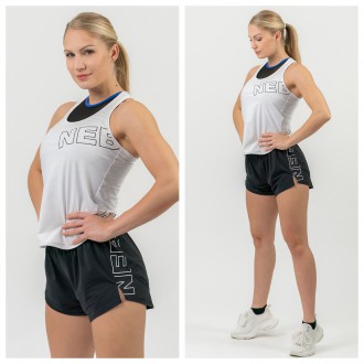 NEBBIA - Dámske tielko na cvičenie “Racer back” 441 (white)