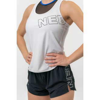 NEBBIA - Dámske tielko na cvičenie “Racer back” 441 (white)