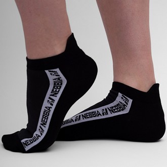 NEBBIA - Športové ponožky členkové UNISEX 110 (black)