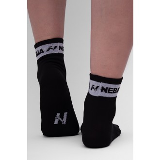 NEBBIA - Ponožky sport stredná dlĺžka UNISEX 129 (black)