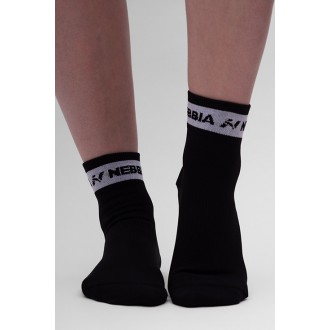 NEBBIA - Ponožky sport stredná dlĺžka UNISEX 129 (black)