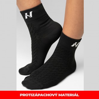 NEBBIA - Ponožky športové stredná dlĺžka UNISEX 130 (black)