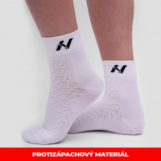 NEBBIA - Ponožky športové stredná dlĺžka UNISEX 130 (white)