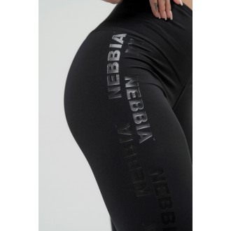 NEBBIA - Fitness legíny s vysokým pásom 834 (black)