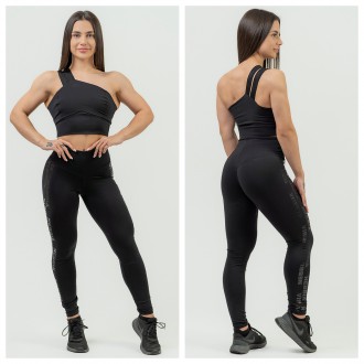 NEBBIA - Fitness legíny s vysokým pásom 834 (black)