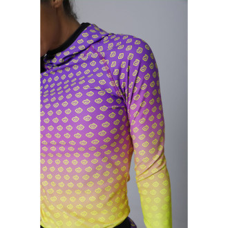 NDN - Bežecké tričko s dlhým rukávom IRONMUM S012 (fialová)