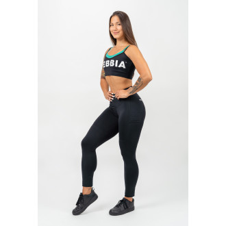 NEBBIA - Dvojvrstvová športová podprsenka FLEX 241 (black)