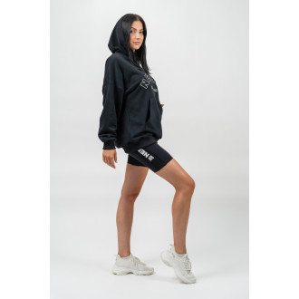 NEBBIA - Oversize mikina s kapucňou GYM RAT 256 (black)