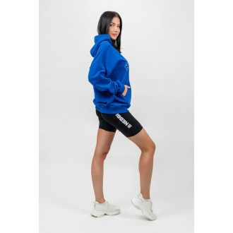 NEBBIA - Oversize mikina s kapucňou GYM RAT 256 (blue)