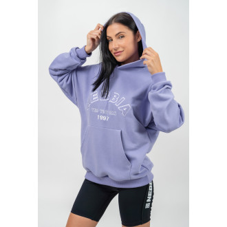 NEBBIA - Oversize mikina s kapucňou GYM RAT 256 (light purple)