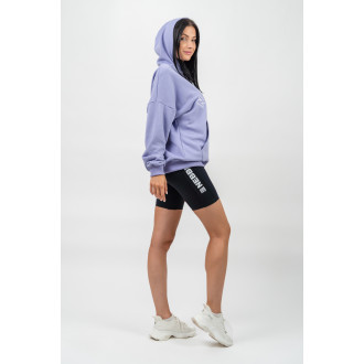 NEBBIA - Oversize mikina s kapucňou GYM RAT 256 (light purple)