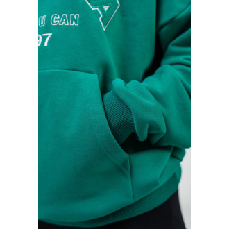 NEBBIA - Oversize mikina s kapucňou GYM RAT 256 (green)