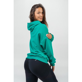 NEBBIA - Oversize mikina s kapucňou GYM RAT 256 (green)