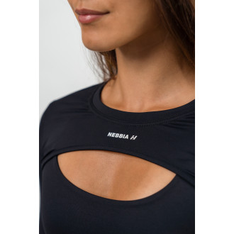 NEBBIA - Fitness bolero s dlhým rukávom TRUE HERO 257 (black)