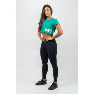 NEBBIA - Crop top tričko POWERHOUSE 279 (green)