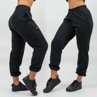 NEBBIA - Športové voľné tepláky GYM TIME 281 (black)