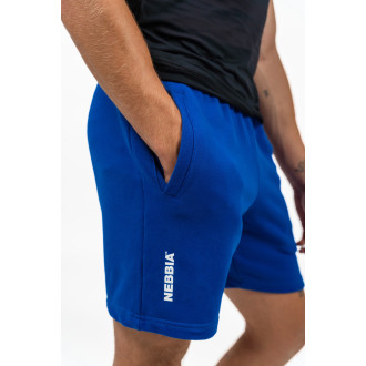 NEBBIA - Teplákové šortky pánske 336 (blue)