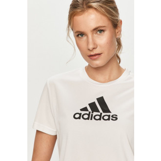 ADIDAS - Výpredaj crop tričko Big Logo dámske (biela) GM7196