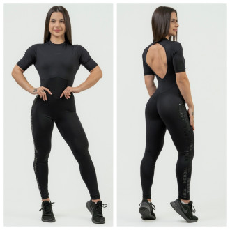 NEBBIA - Dámsky fitness overal 823 (black)