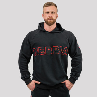 NEBBIA - Pánska mikina s kapucňou LEGACY 704 (black)