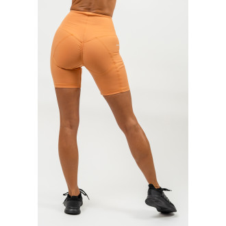 NEBBIA - Cyklistické šortky s vysokým pásom ELITE 467 (orange)