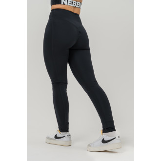 NEBBIA - Fitness legíny s vysokým pásom GLUTE CHECK 613 (black)