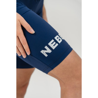 NEBBIA - Legínové šortky s vysokým pásom SNATCHED 614 (dark blue)