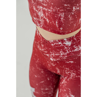 NEBBIA - Legíny na cvičenie ROUGH GIRL 616 (red)