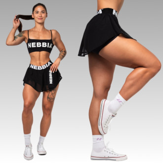 NEBBIA - Fitness sukňa 2V1 NEBBIA CLUB 679 (black)