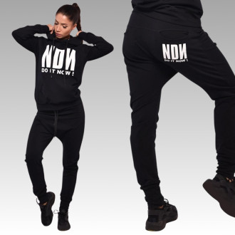 NDN - Dámske pudlové tepláky DO IT NOW X028 (čierna)