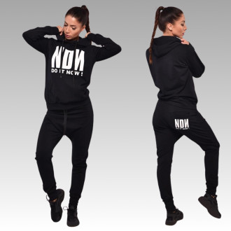 NDN - Dámska športová mikina DO IT NOW X096 (čierna)