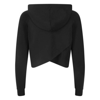 JUST COOL - Dámská crop mikina s kapucňou JC054 (black)