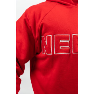 NEBBIA - Pánska mikina s kapucňou LEGACY 704 (red)