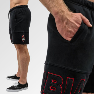 NEBBIA - Pánske šortky s logom Mr.Olympia 713 (black)