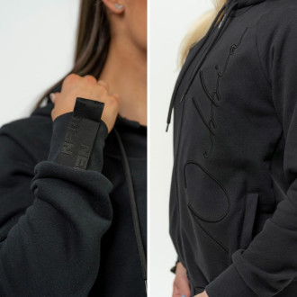 NEBBIA - Dámska športová mikina na zips 845 (black)