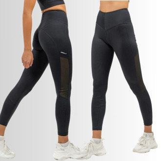 NEBBIA - Športové legíny s bočnou sieťkou 480 (black)