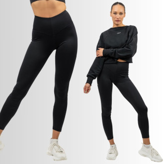 NEBBIA - Športové legíny s bočnou sieťkou 480 (black)