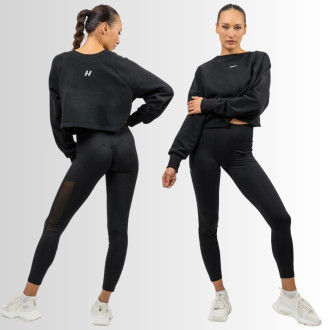 NEBBIA - Športové legíny s bočnou sieťkou 480 (black)