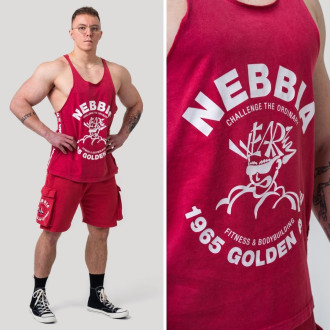 NEBBIA - Pánske fitness tielko 791 (red)