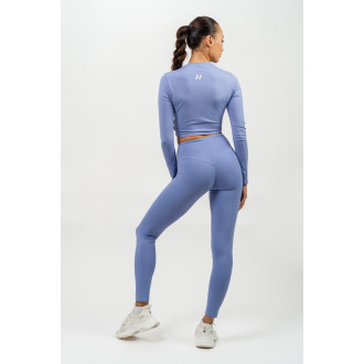 NEBBIA - Crop top s dlhým rukávom ELEVATED 468 (light purple)