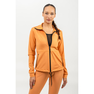 NEBBIA - Mikina na zips s odleskom SLEEK 481 (orange)