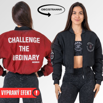NEBBIA - Obojstranná dámska bombera Mr.Olympia 784 (black)