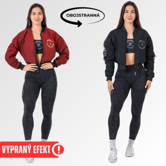 NEBBIA - Obojstranná dámska bombera Mr.Olympia 784 (black)