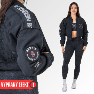 NEBBIA - Obojstranná dámska bombera Mr.Olympia 784 (black)