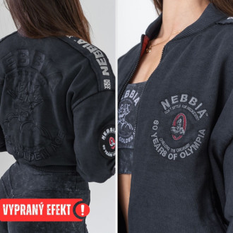NEBBIA - Obojstranná dámska bombera Mr.Olympia 784 (black)