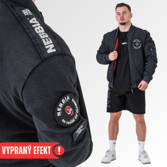 NEBBIA - Obojstranná pánska bombera Mr.Olympia 794 (black)
