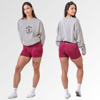 NEBBIA - Unisex oversized mikina bez kapucne SIGNATURE 797 (light grey)