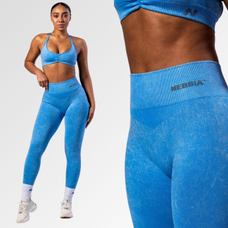 NEBBIA - Bezšvové legíny s vysokým pásom  MAXIMUM PUSH-UP 302 (blue)